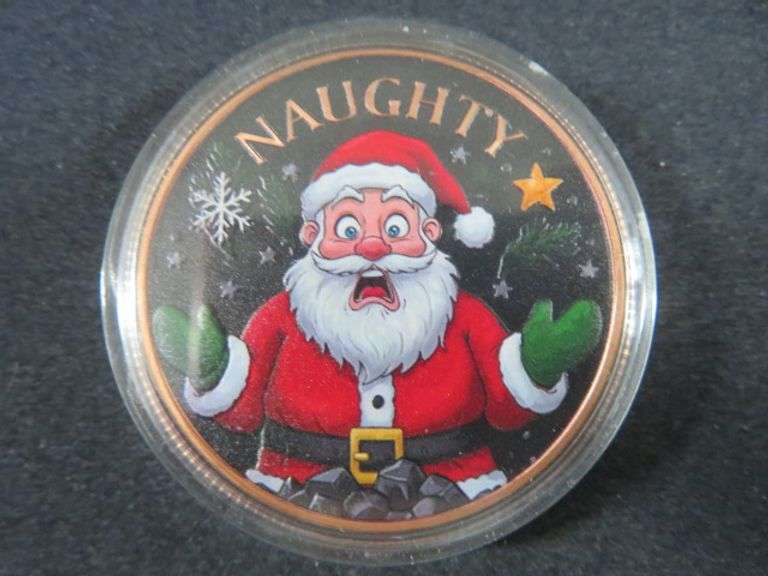 Santa Copper Round