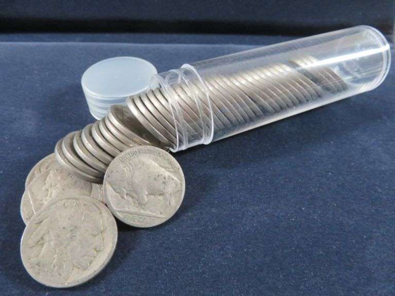 Buffalo Nickel Roll/No Dates