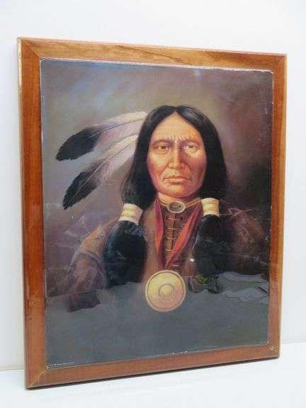 Chief Old Wolf Lacquered Print