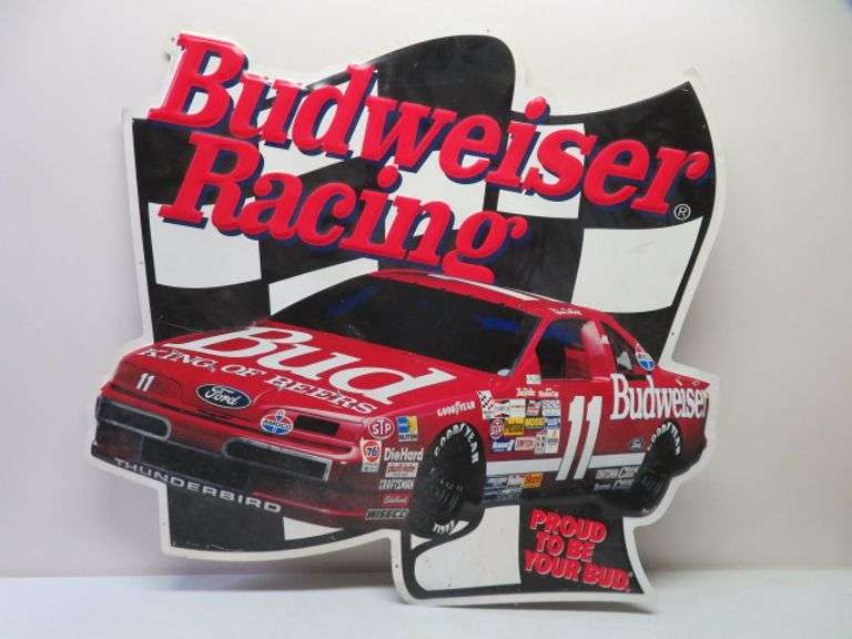 Budweiser Racing Sign