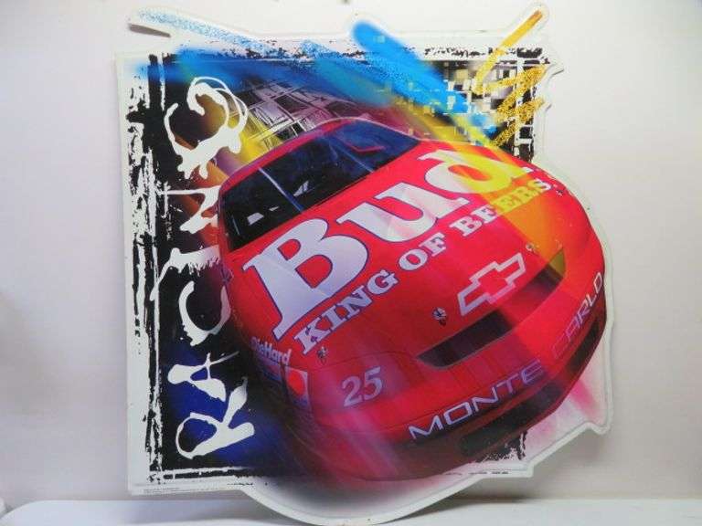 Budweiser Racing Sign