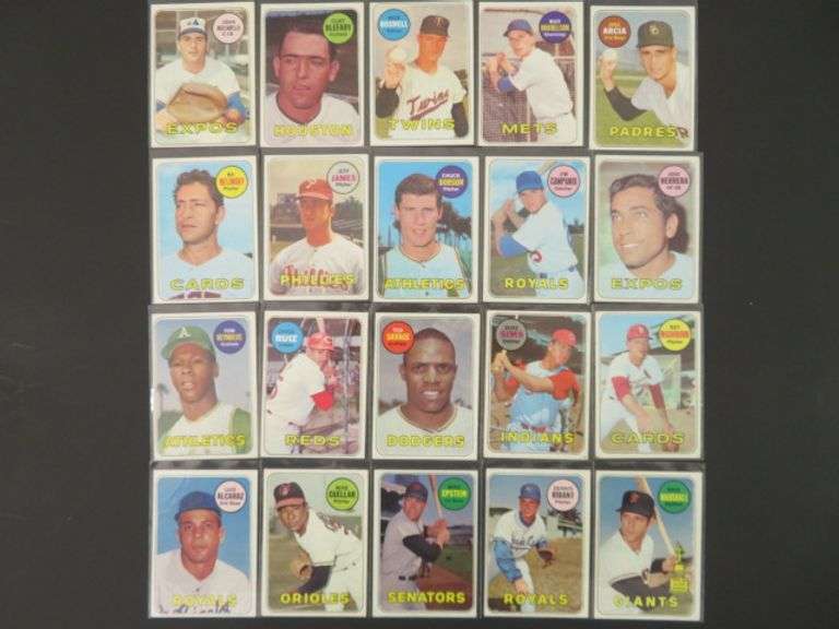 20-1969 Topps Baseball Cards