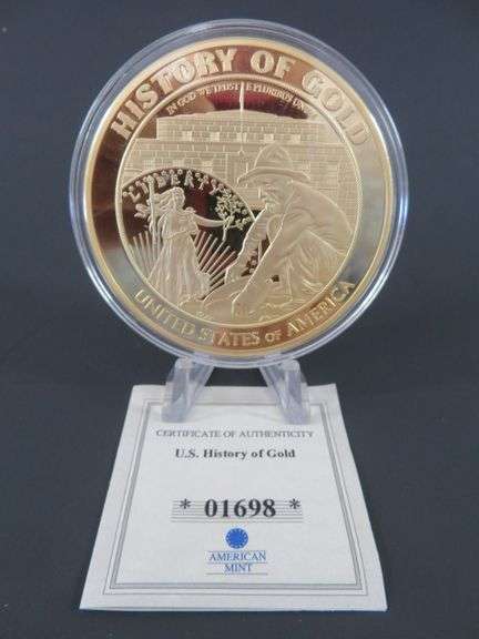 1848 Gold Rush 5oz. Copper/24k Plated
