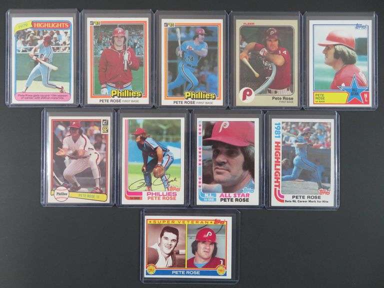 Pete Rose Card Lot