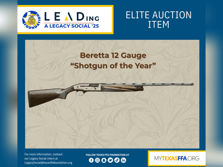 Beretta 12 gauge “Shotgun of Year” donated by
