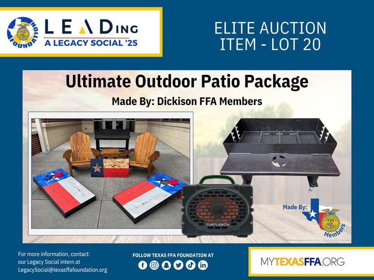 Ultimate Outdoor Patio Package donated by