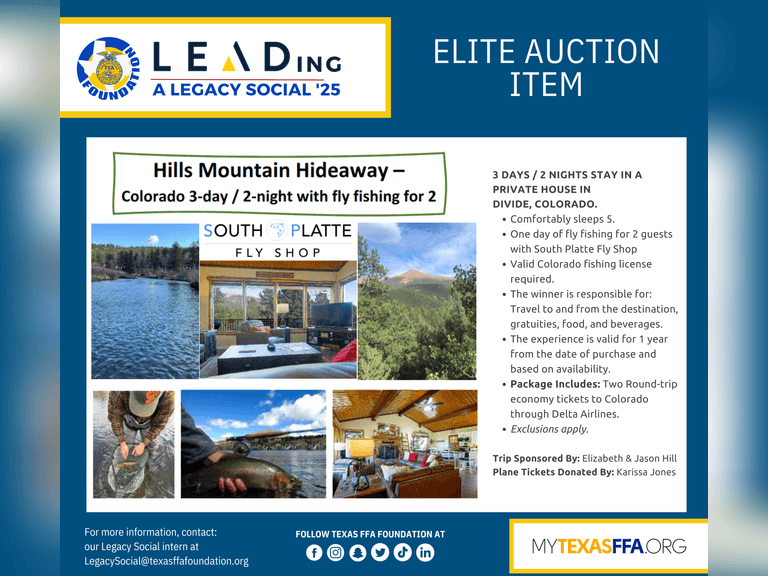 Hills Mountain Hideaway- Fly Fishing for 2 donated by