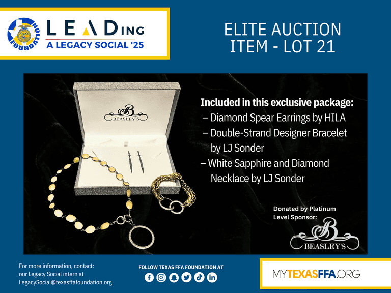 Extravagant Diamond & Gold Jewelry Set donated by  Beasley's Jewelry