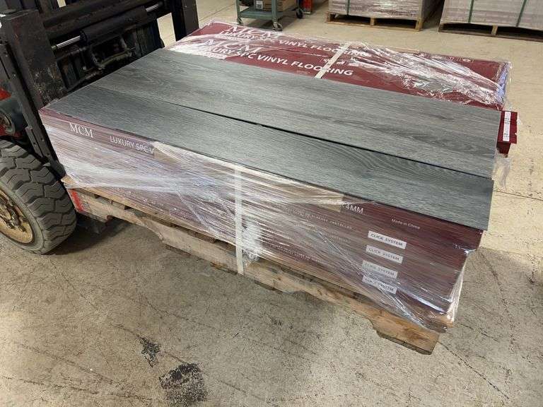 APPROX. 640 SQ. FT. ANTHRACITE SPC VINYL FLOORING