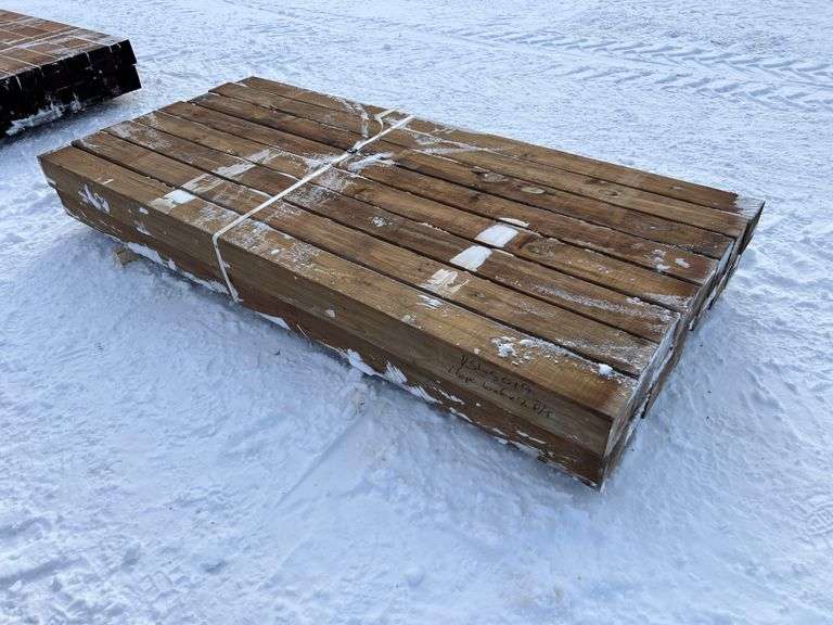 16 PCS. 6" X 6" X 8' PRESSURE TREATED POSTS - Snider's Sydenham Auction ...
