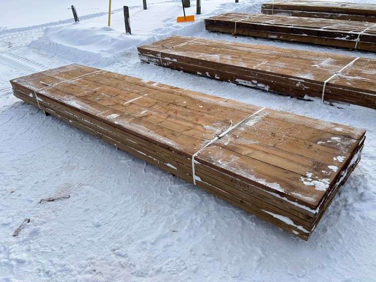 35 PCS. 2" X 10" X 16' PRESSURE TREATED BOARDS