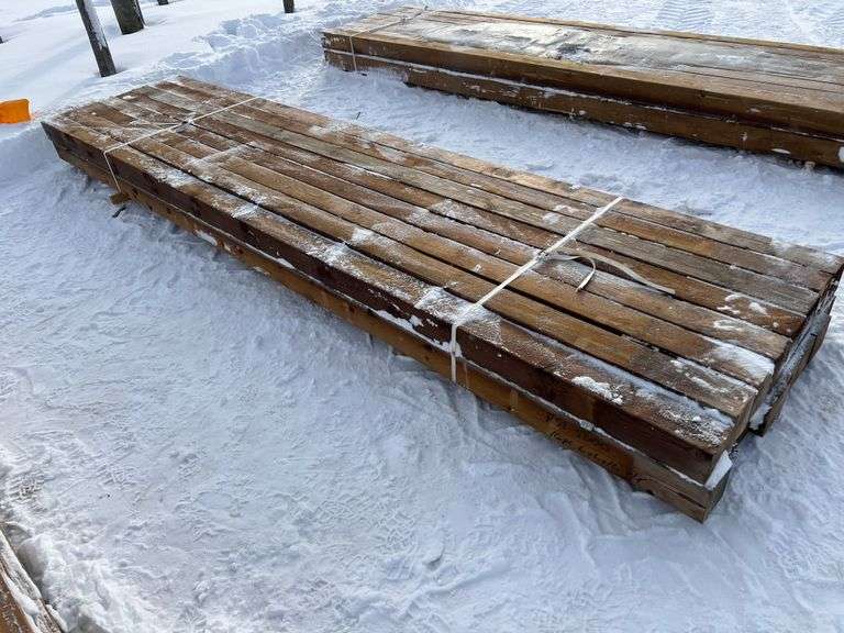 16 PCS. 6" X 6" X 16' PRESSURE TREATED POSTS