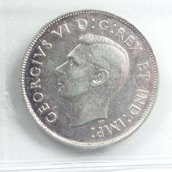 1938 CANADIAN GRADED 50 CENT COIN