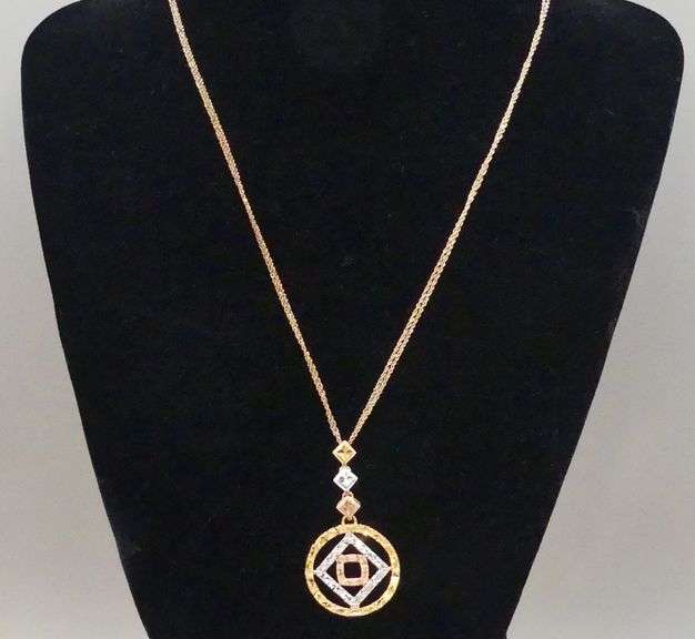 14K GOLD NECKLACE & PENDANT