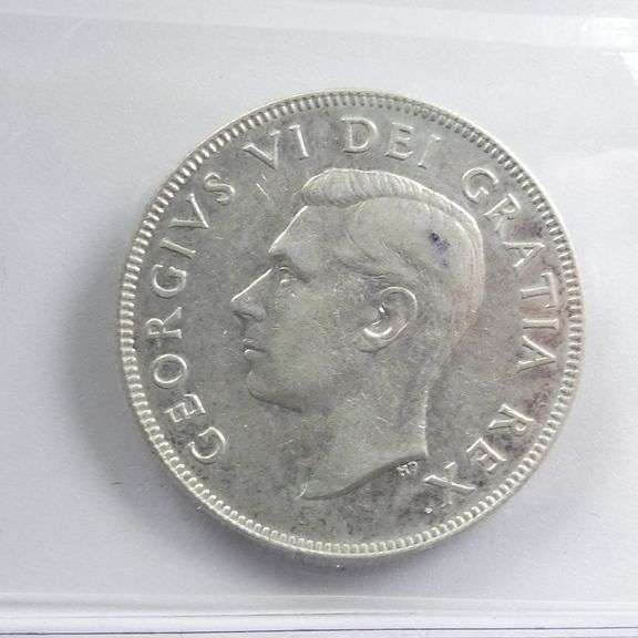 1948 CANADIAN GRADED 50 CENT COIN