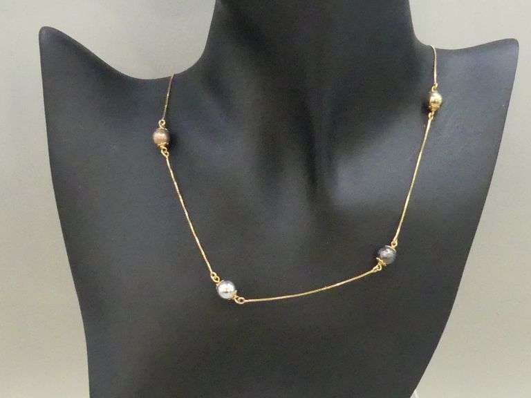 14K GOLD NECKLACE - 17" LONG