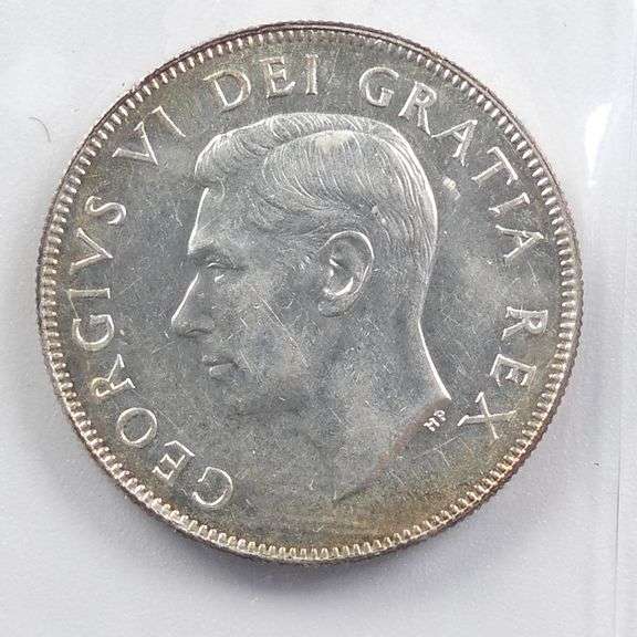 1949 CANADIAN GRADED 50 CENT COIN