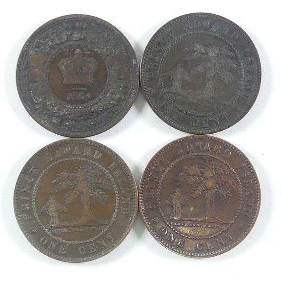 4 EARLY CANADIAN COINS - Snider's Sydenham Auction & Appraisal Service Inc.