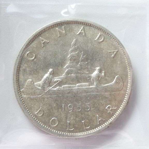 1955 CANADIAN GRADED ARNPRIOR $1 COIN
