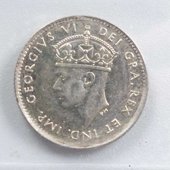 1945C NEWFOUNDLAND GRADED 5 CENT COIN