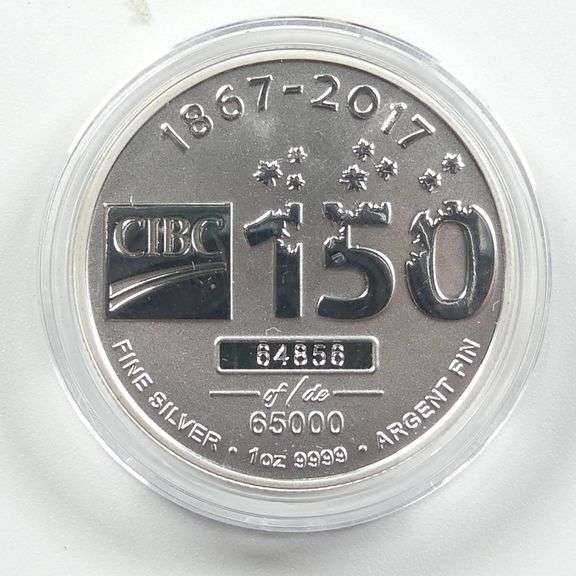2017 CIBC 1OZ. FINE SILVER COIN