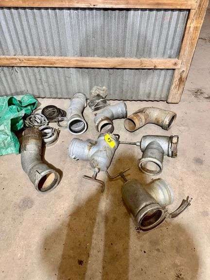 Group of Aluminum Pipe Fittings