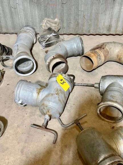 Group of Aluminum Pipe Fittings