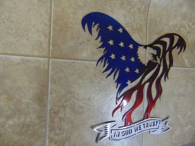 New! Metal Eagle Cutout