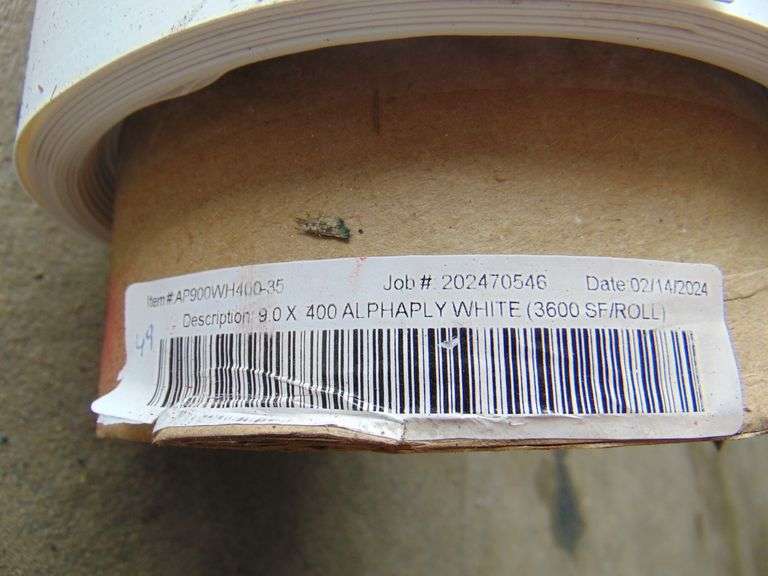 Partial Roll Of Rubber Roof