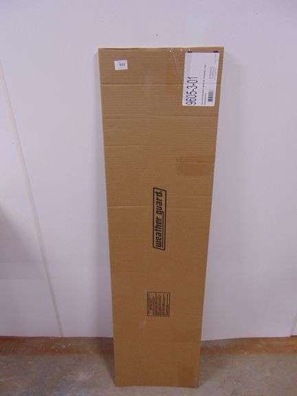 WEATHER GUARD Accessory Back Panel: Steel, 5/8 in Overall Lg, 52 in Overall Wd, White