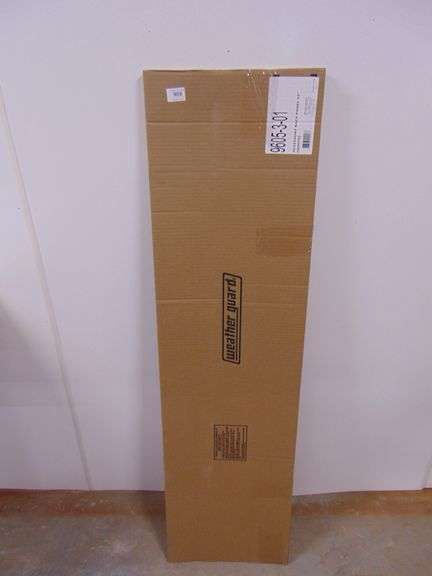 WEATHER GUARD Accessory Back Panel: Steel, 5/8 in Overall Lg, 52 in Overall Wd, White