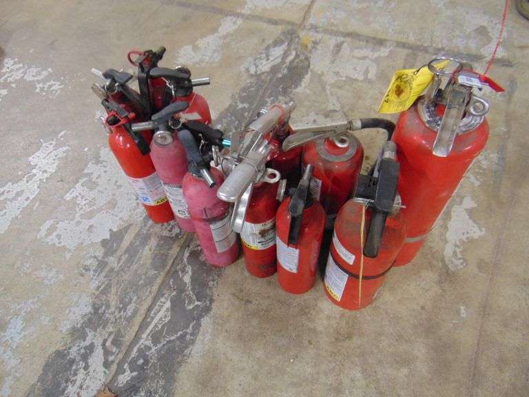 Lot Of Fire Extinguishers