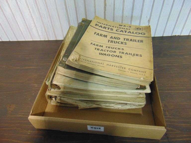 Lot Of IH Parts Catalogs