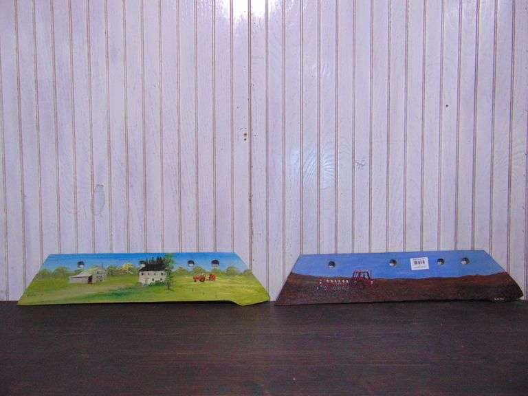 Pair Of Tractor Paintings