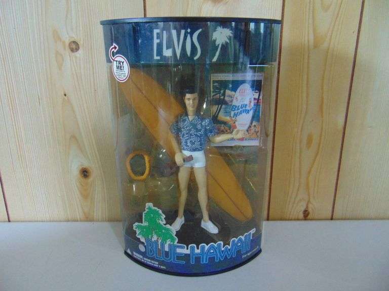 Elvis Blue Hawaii Doll Figure with Light up Feature