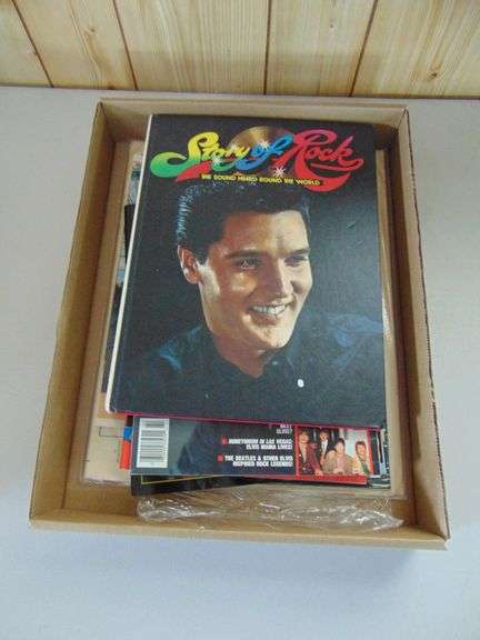 Lot Of Elvis Books And Magazines