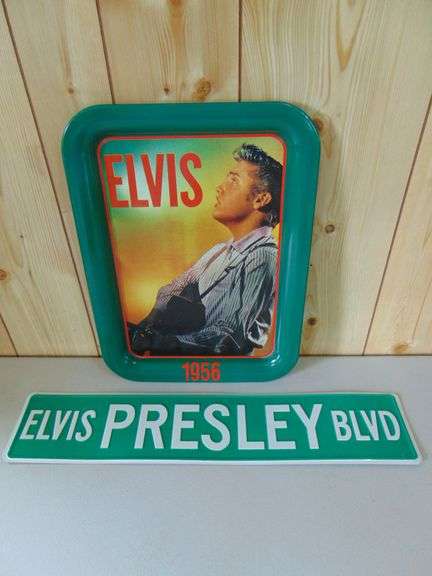 Elvis Tray And Blvd. Sign