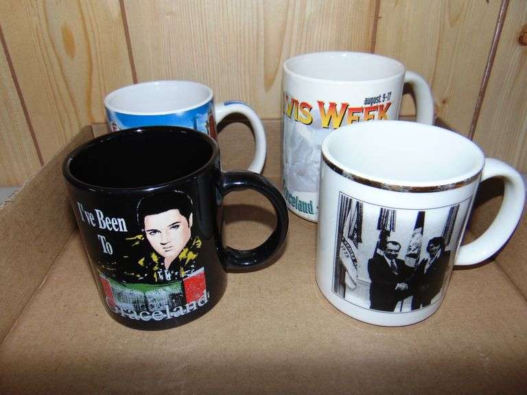 Lot Of Elvis Coffee Mugs