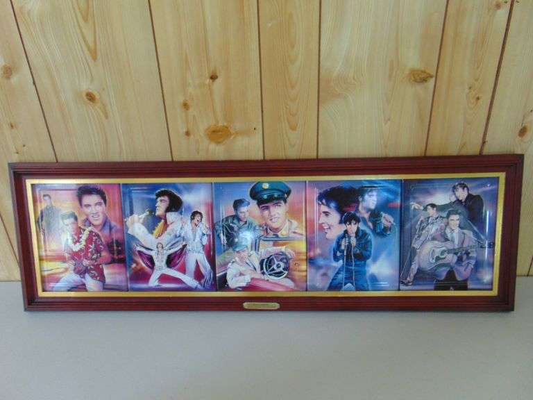 Elvis From Stage To Legend Plates And Frame