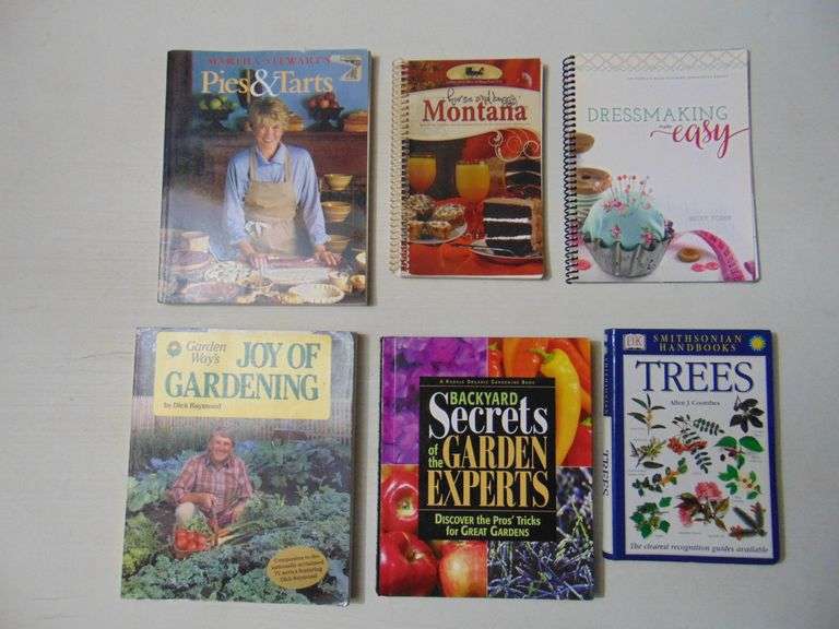 Lot Of Cookbooks And Gardening Books