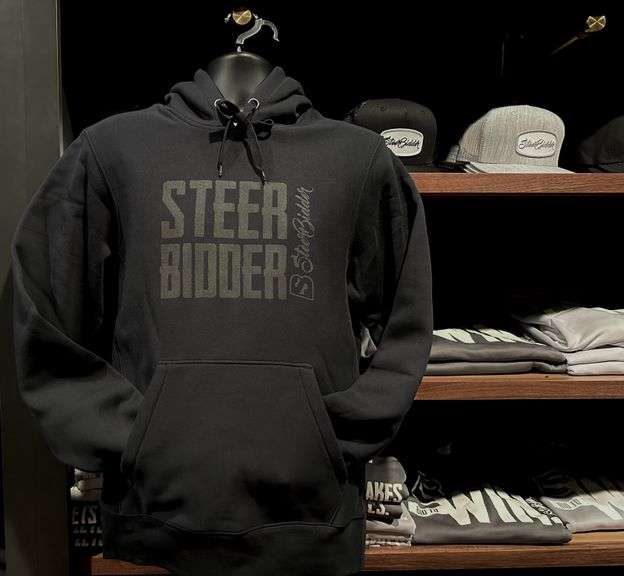 LARGE BLACK ON BLACK SB HOODIE