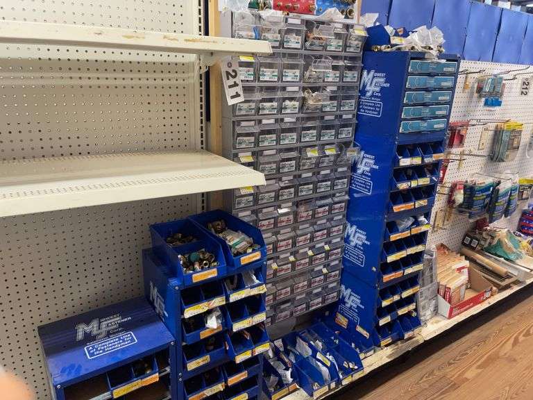 Misc Lot of Fittings and Storage Bins