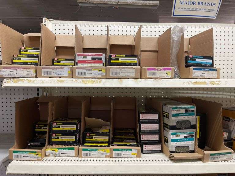 Misc Lot of staples, screws and nails