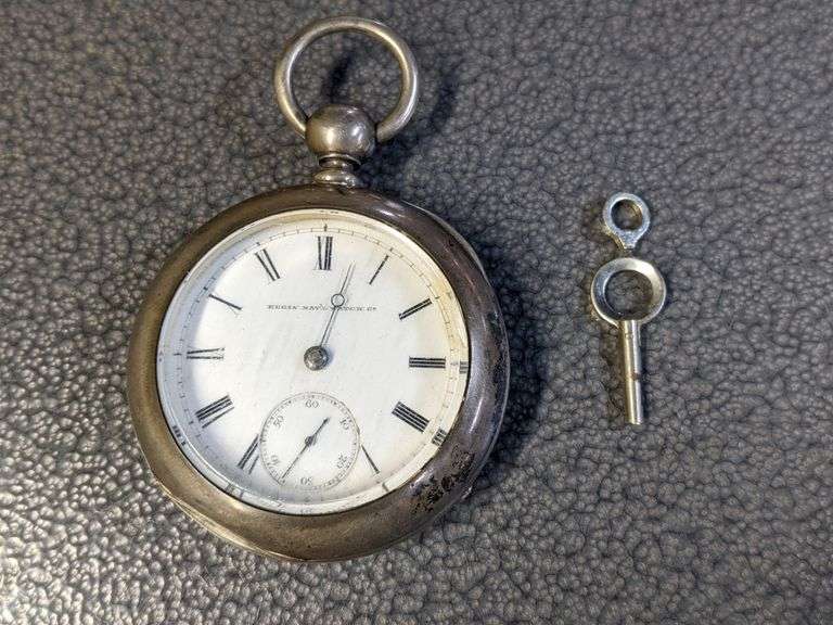 Antique Elgin Pocket Watch in Coin Silver Case