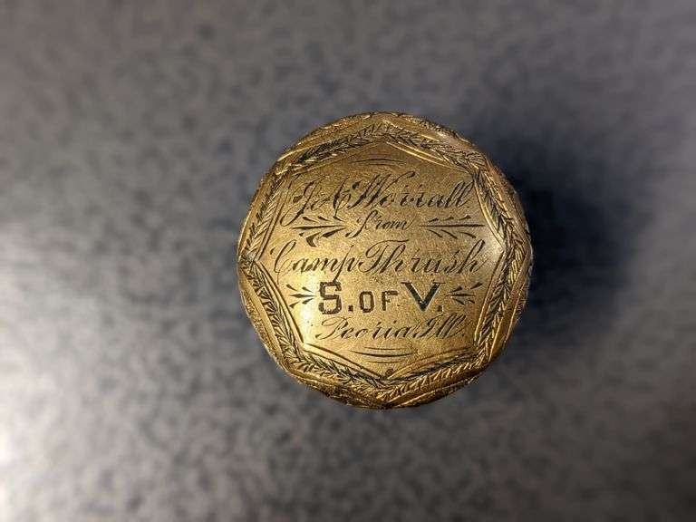 Late 1800s Sons of Veterans Cane Topper