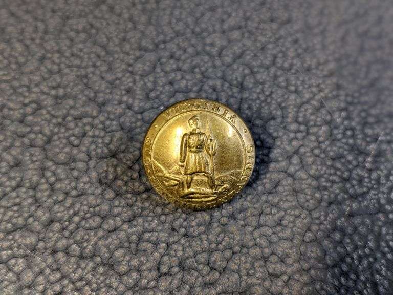 Civil War Era Virginia Militia Button