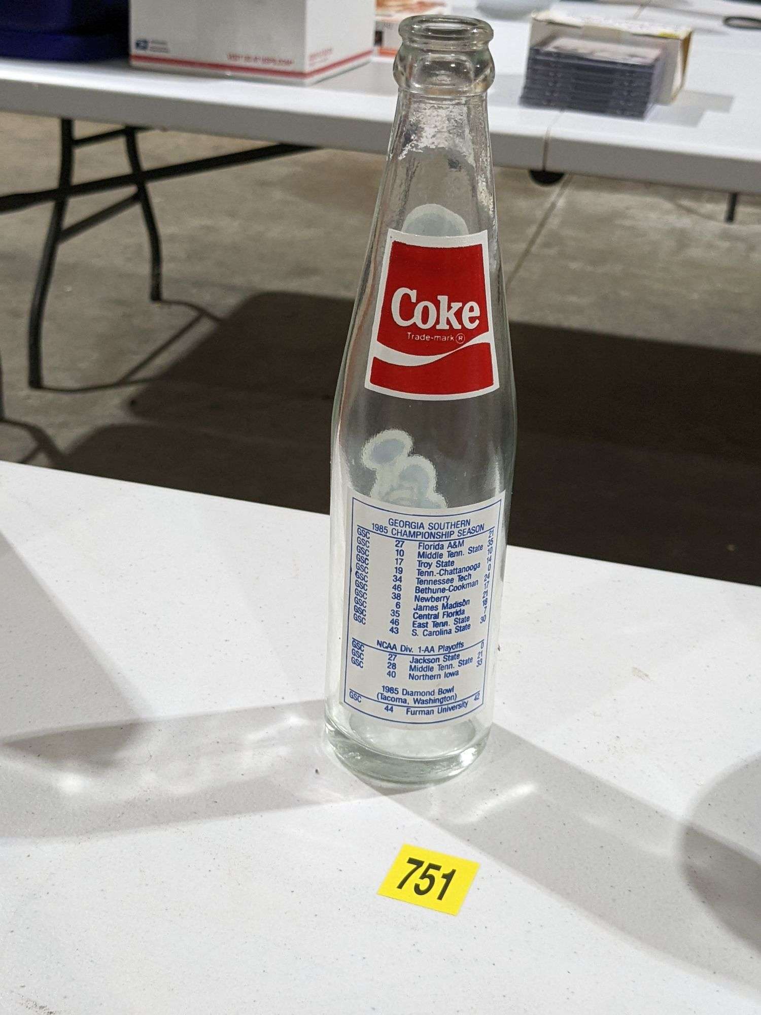1985 Georgia Southern Eagles National Championship Coke  display picture 1
