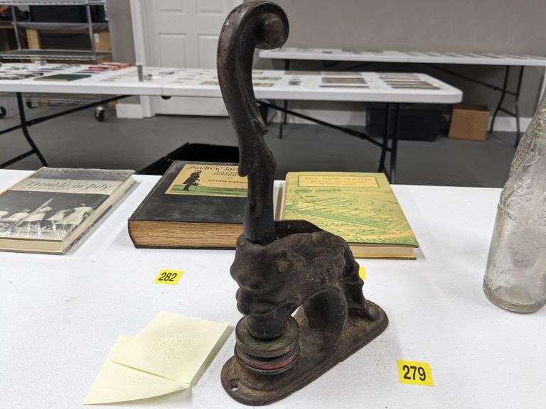 1882 Savannah notary stamp "white rose court" South Auction