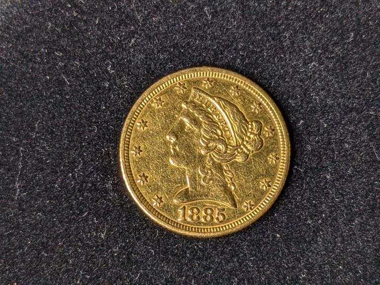1885 Liberty $5 Gold Piece