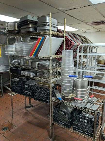 Bulk Lot of Wares on Racks